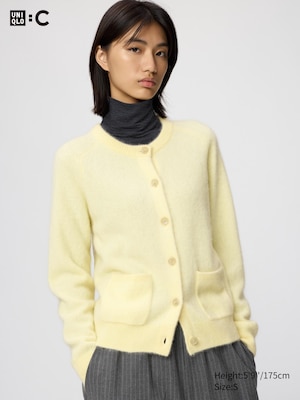 Fluffy 100% Cashmere Relaxed Cardigan