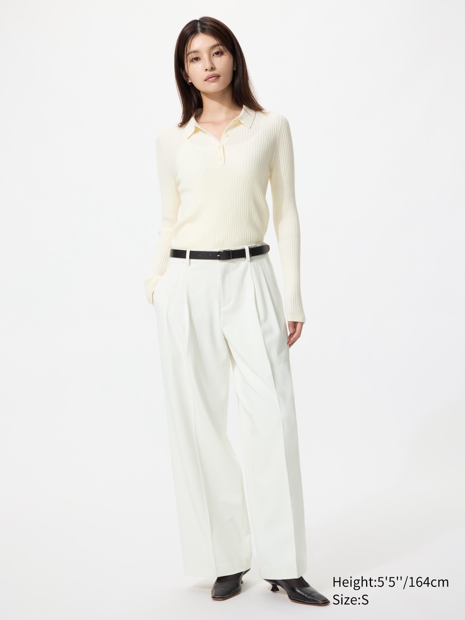 Smart Pleated Wide Trousers