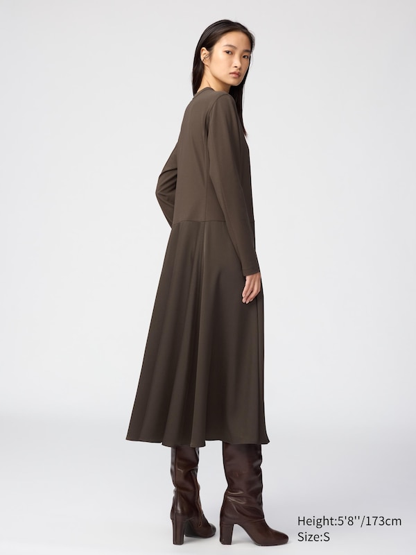 Satin Combination Dress