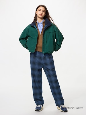 Flannel Easy Ankle Trousers (Checked)