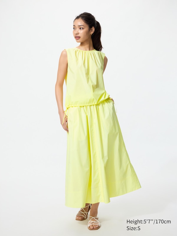 Cotton Blend Sleeveless Blouse
