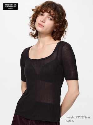 HEATTECH Cashmere Pointelle T-Shirt