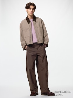 Zip-Up Short Jacket (Patterned)