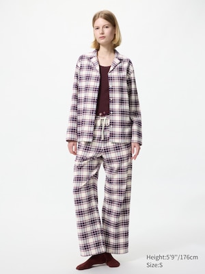 Flannel Pyjamas (Checked, Long Sleeve)