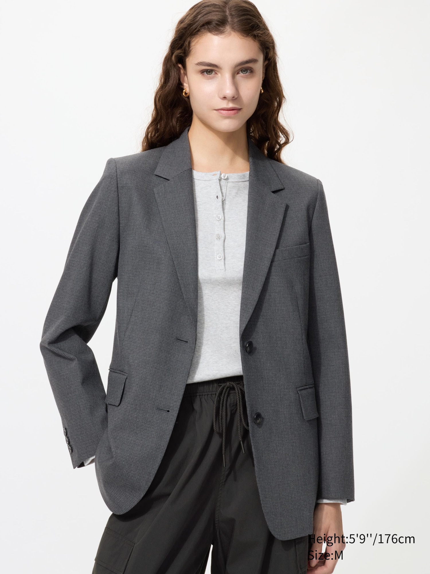 Relaxed Tailored Jacket (Patterned)