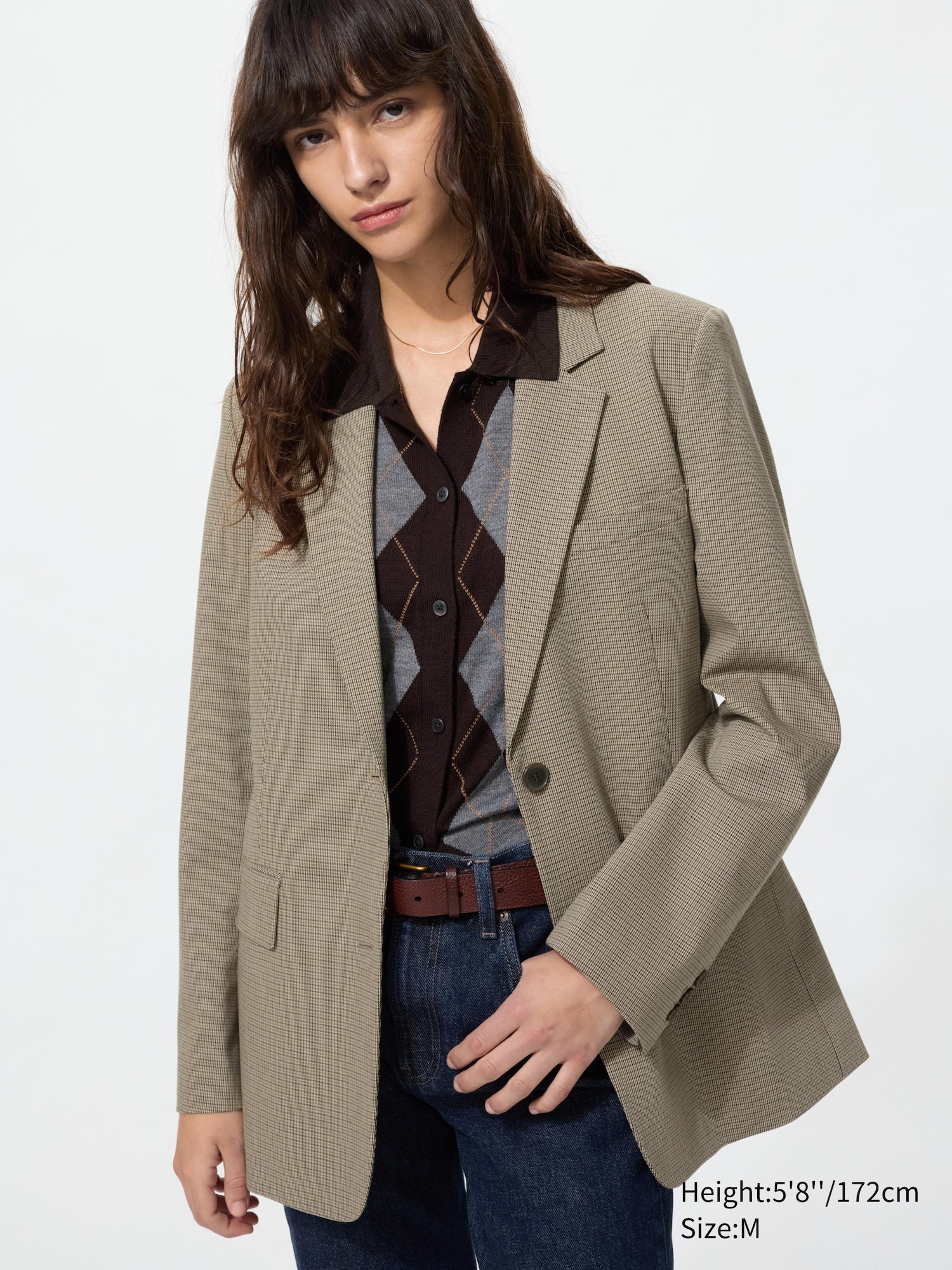 Relaxed Tailored Jacket (Patterned)