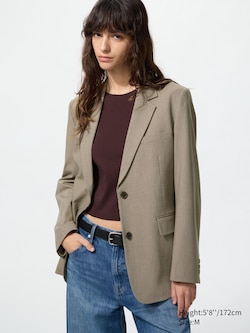 Relaxed Tailored Jacket (Patterned)