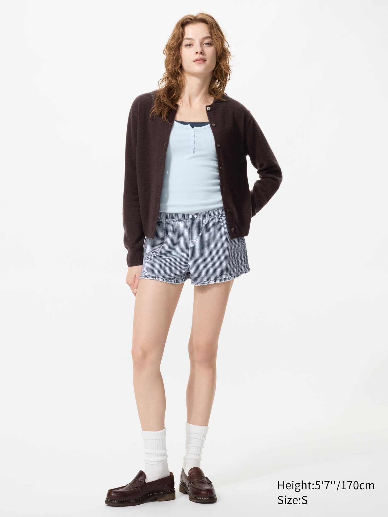 Cotton Boxer Easy Shorts (Gingham)