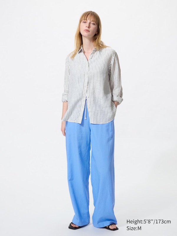 100% Premium Linen Shirt (Striped)