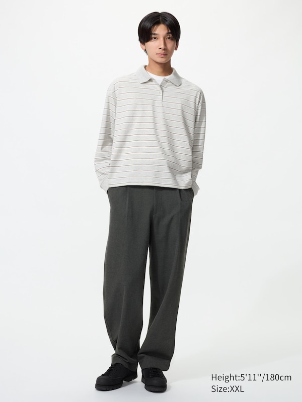 Polo Shirt (Striped, Long Sleeve)