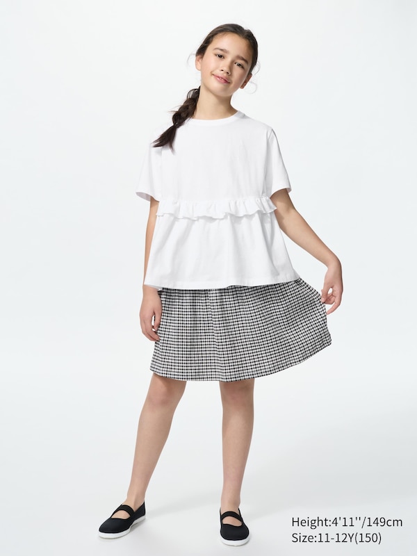 Textured Skort (Checked)