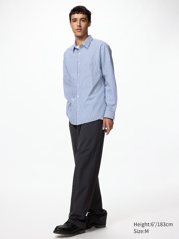Broadcloth Regular Fit Shirt (Regular Collar, Striped)