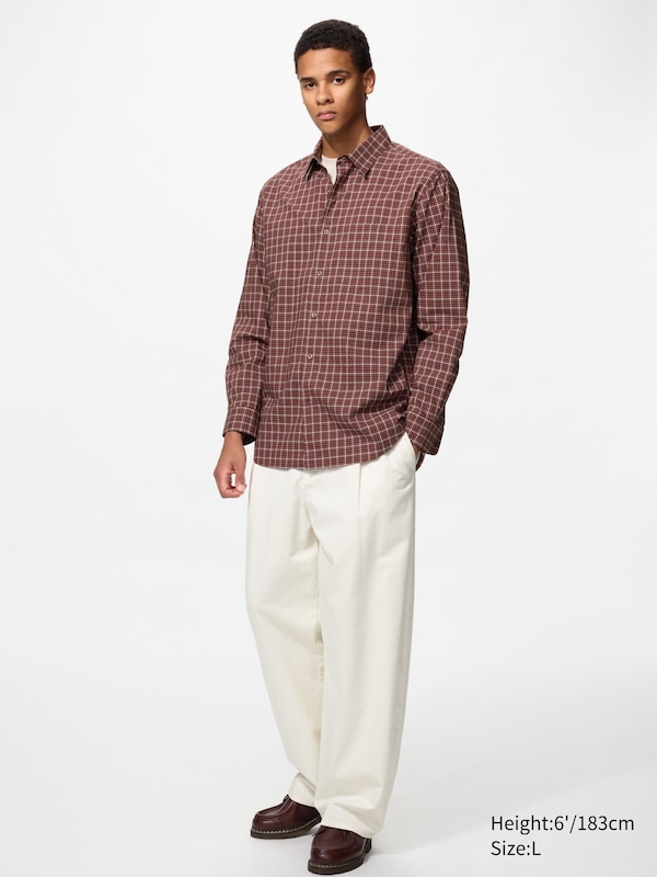 Broadcloth Regular Fit Shirt (Regular Collar, Checked)