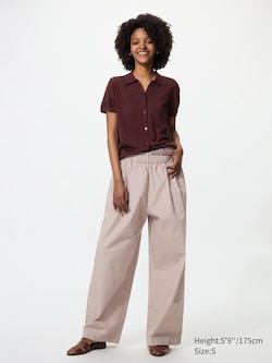 Cotton Volume Easy Trousers (Longer)