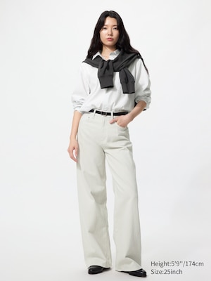 High Rise Baggy Wide Jeans (Longer)