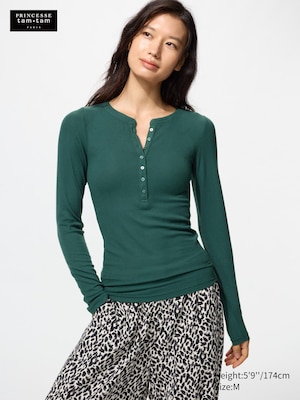 HEATTECH Extra Warm Cashmere Blend Henley T-Shirt