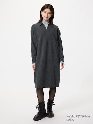 Souffle Yarn Polo Dress