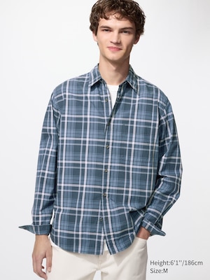 Cotton Twill Shirt (Checked)
