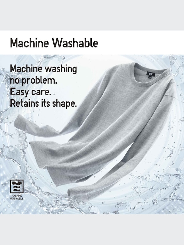 Extra Fine Merino Crew Neck Long Sleeve Sweater