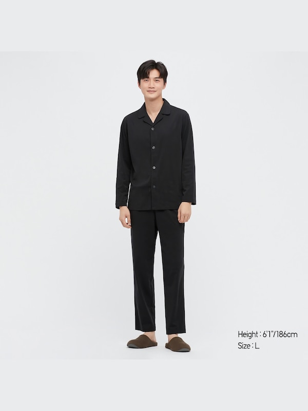 AIRism Katun Piyama Lengan Panjang