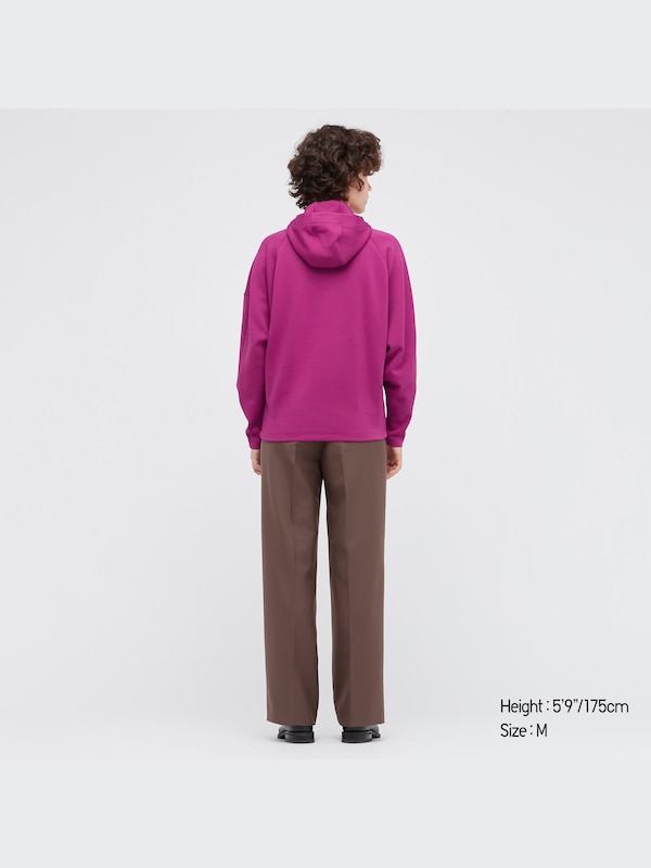 Jaket Sweat Hoodie Half-Zip Lengan Panjang