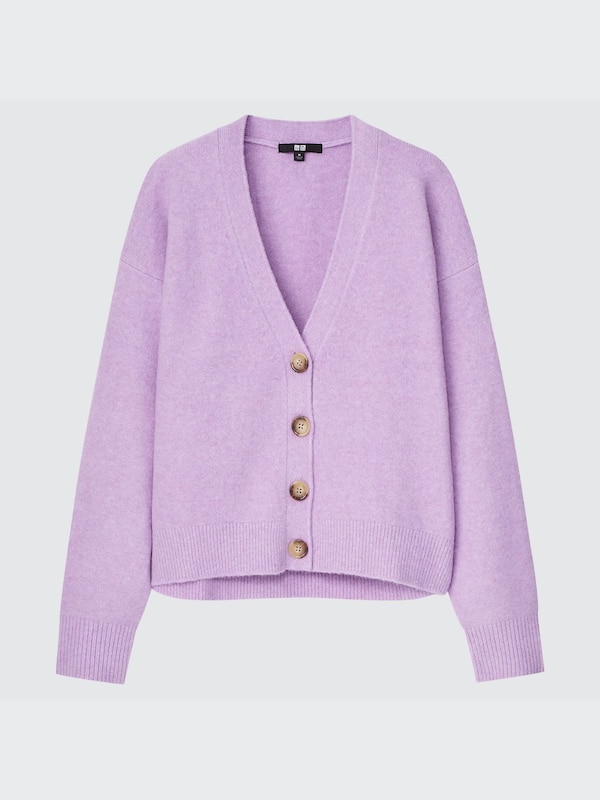 Cardigan Light Souffle Yarn V Neck (Pjg)