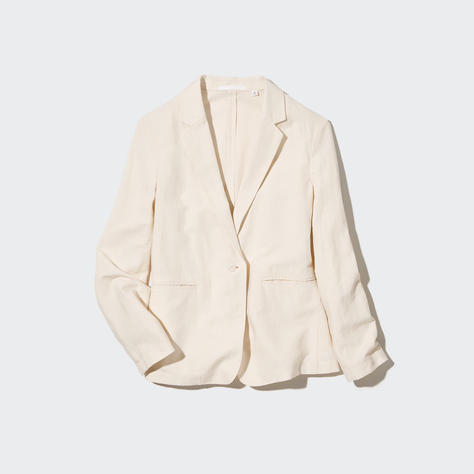 Uniqlo sale linen jacket