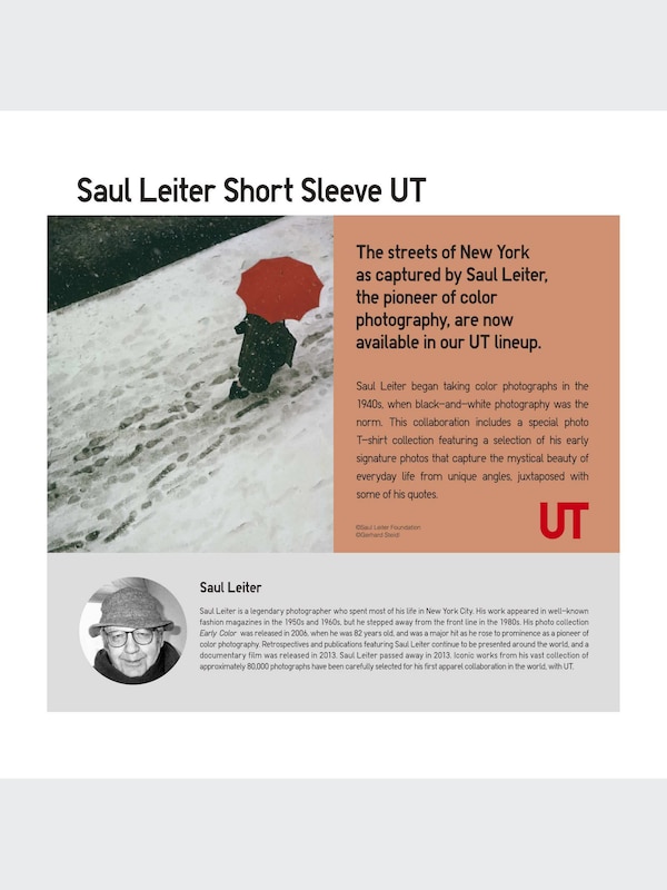 UT Saul Leiter Lengan Pendek