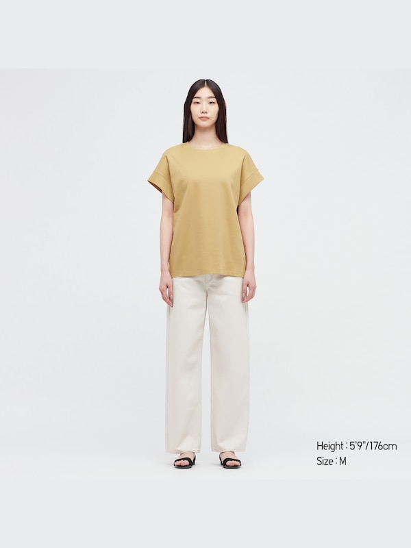 T-Shirt Boxy Lengan Pendek Uniqlo U