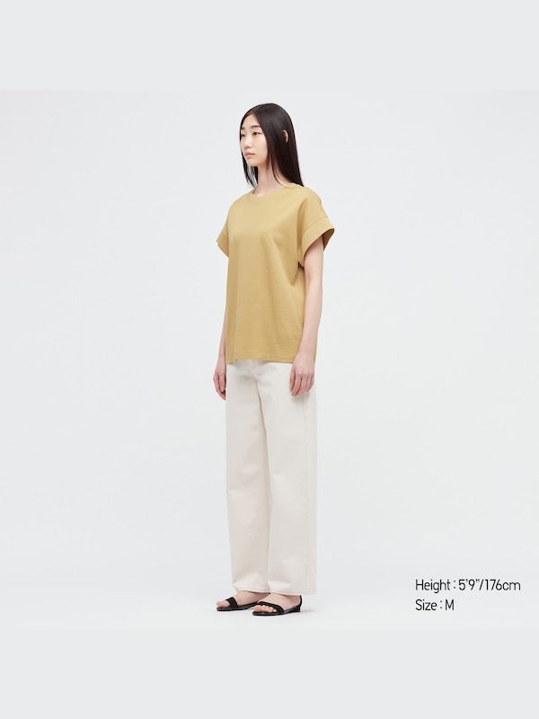 T-Shirt Boxy Lengan Pendek Uniqlo U