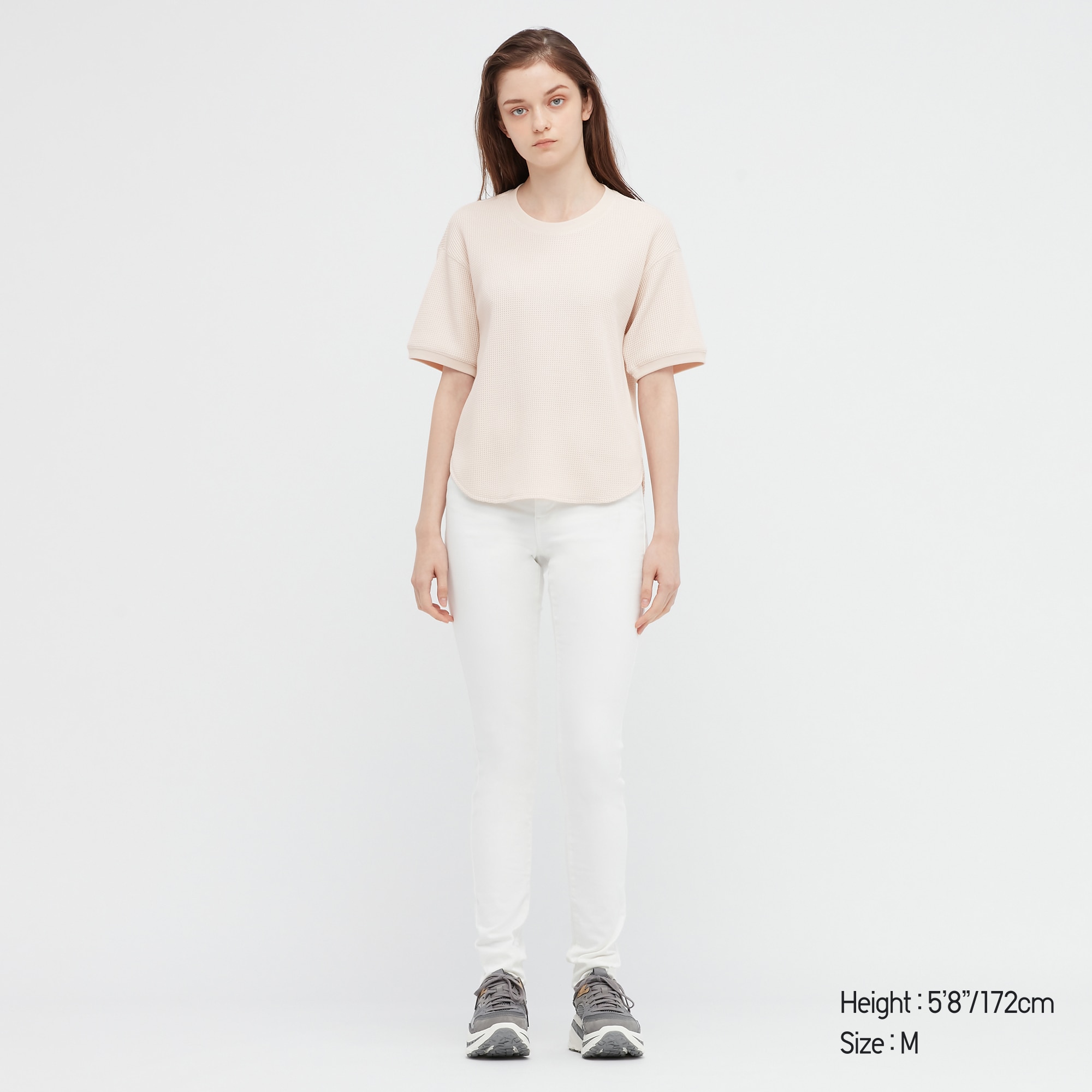 Uniqlo waffle crew online neck