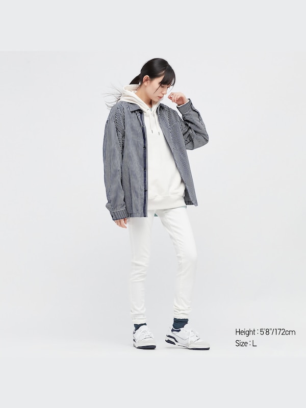 Kemeja Oversized Extra Fine Cotton Twill Garis (Pjg)