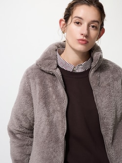 Jaket Fleece Lembut Ritsleting