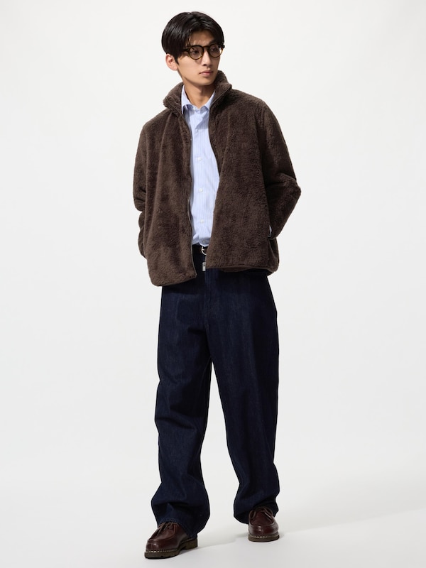 Jaket Fleece Lembut Ritsleting