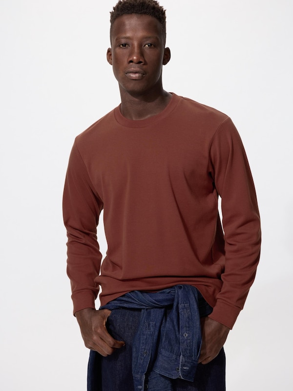 Soft Touch (Soft Brushed) Crew Neck T-Shirt | Long Sleeve