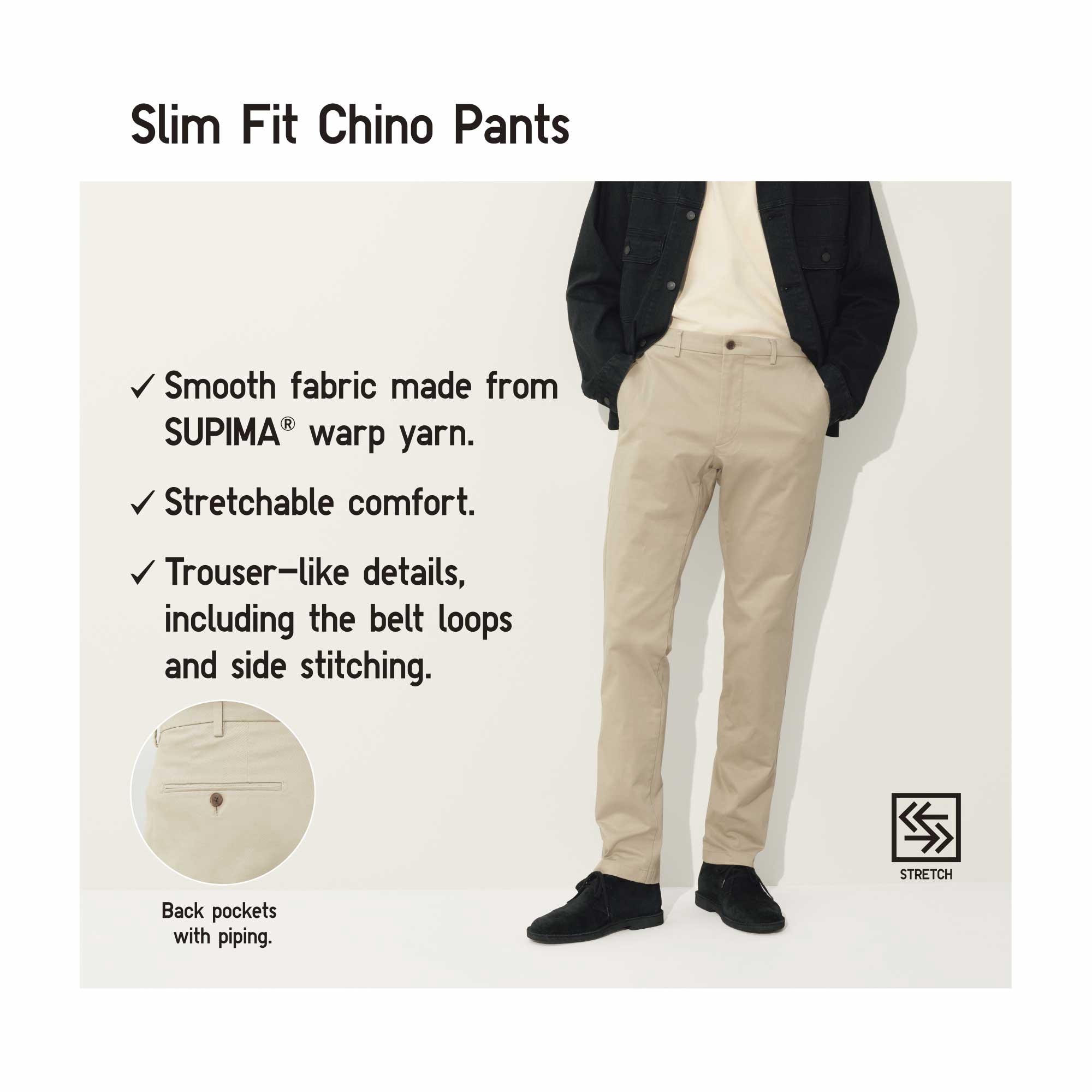 Uniqlo skinny fit store chinos