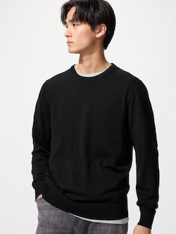 Extra Fine Merino Crew Neck Long Sleeve Sweater