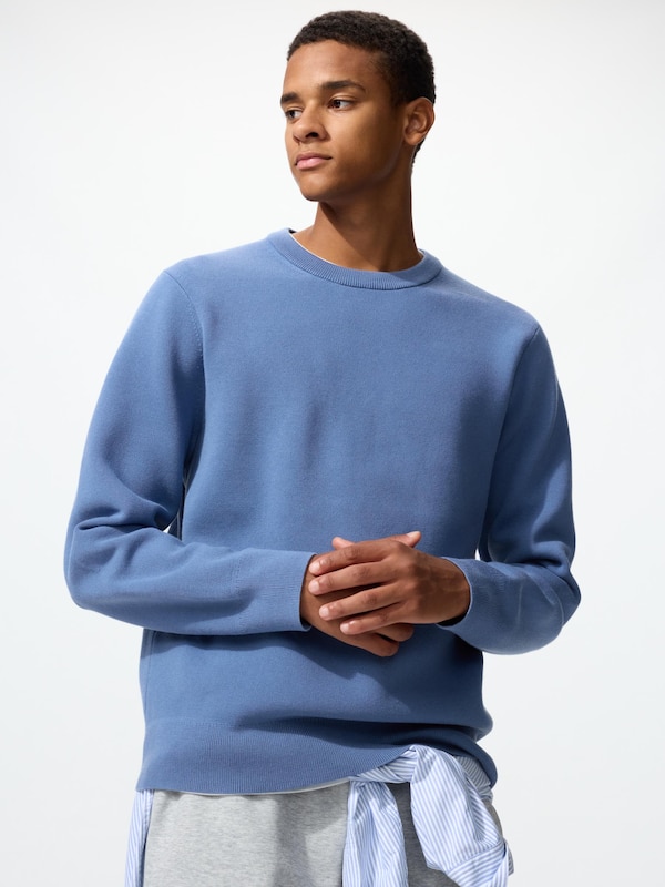 Washable Milano Ribbed Crew Neck Sweater
