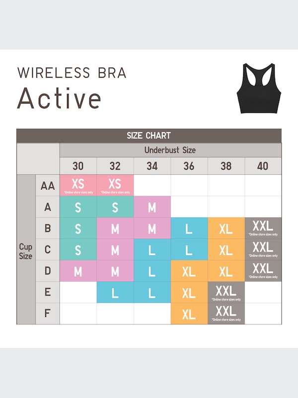 Bra Tanpa Kawat Aktif (Kerah Persegi)