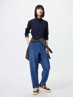 Denim Jersey Tapered Pants