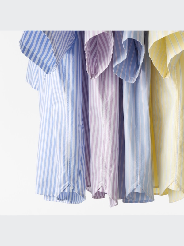 Oxford Striped Short Sleeve Shirt (Pullover)