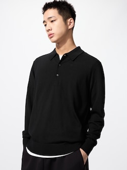 Merino Knitted Polo Shirt
