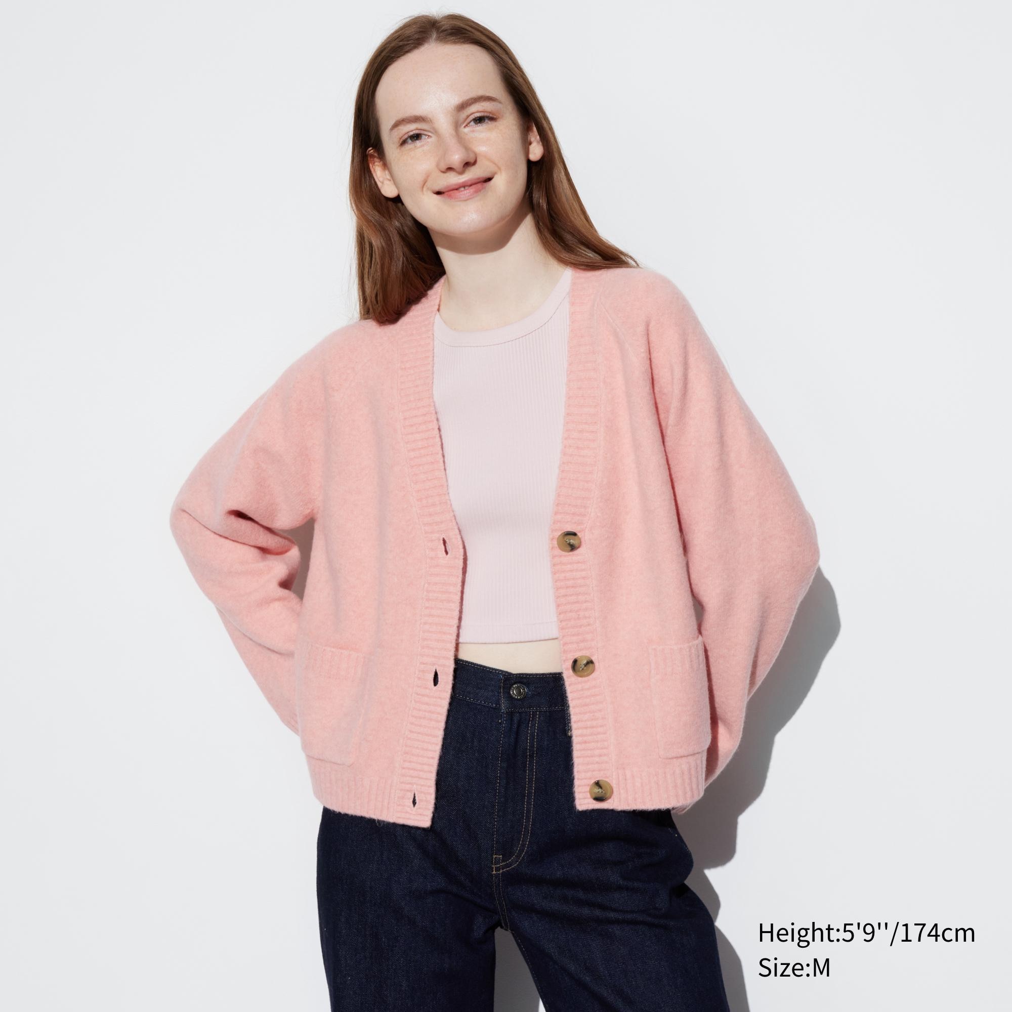 WOMEN S LIGHT SOUFFLE YARN LONG SLEEVE SHORT CARDIGAN UNIQLO ID