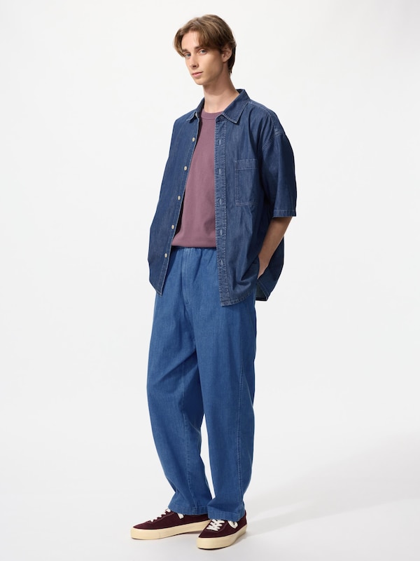 Stretch Easy Ankle Pants | Denim