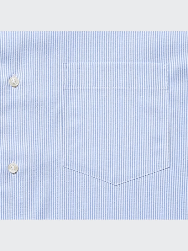 Super Non Iron Slim Fit Shirt | Long Sleeve Stripe Semi Wide Collar