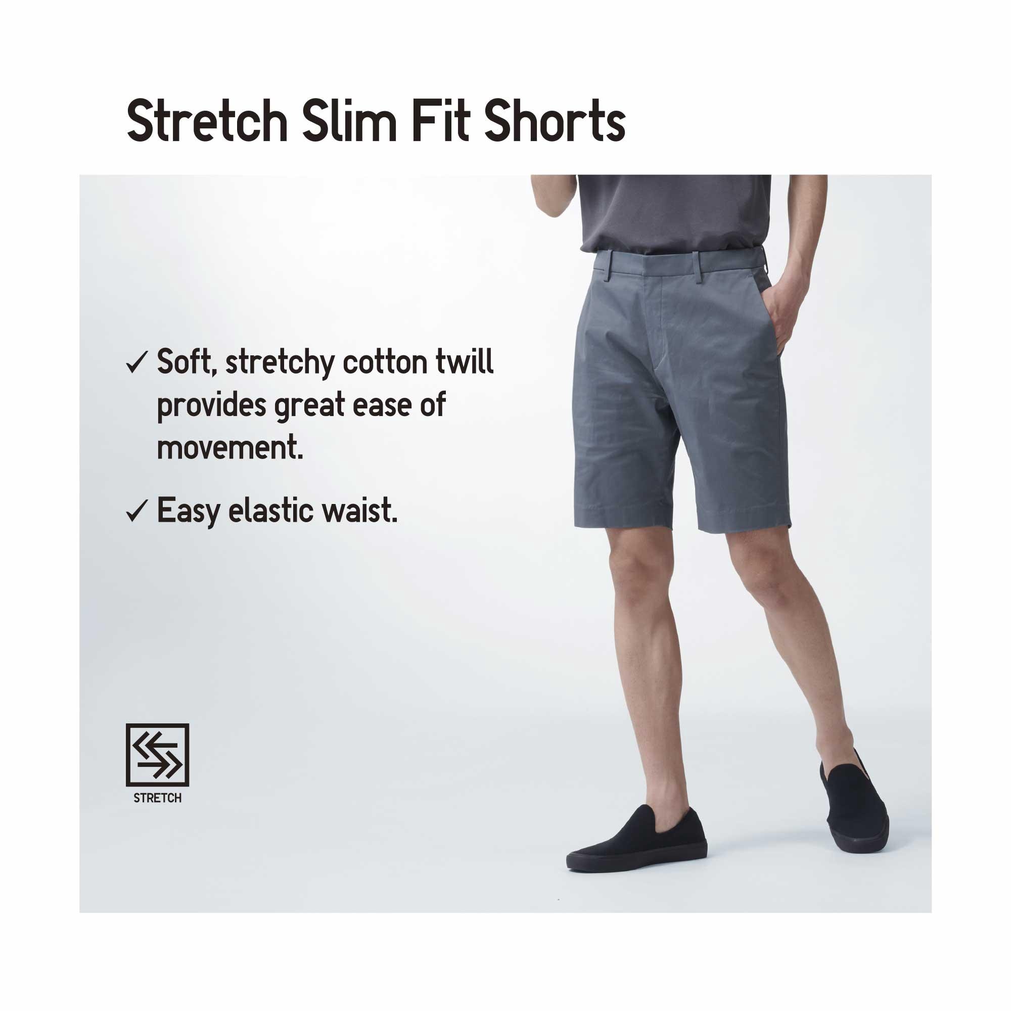 Slim fit store stretch shorts