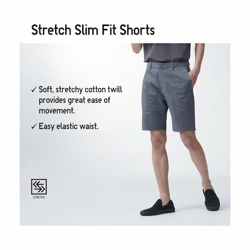 Stretch Slim Fit Shorts