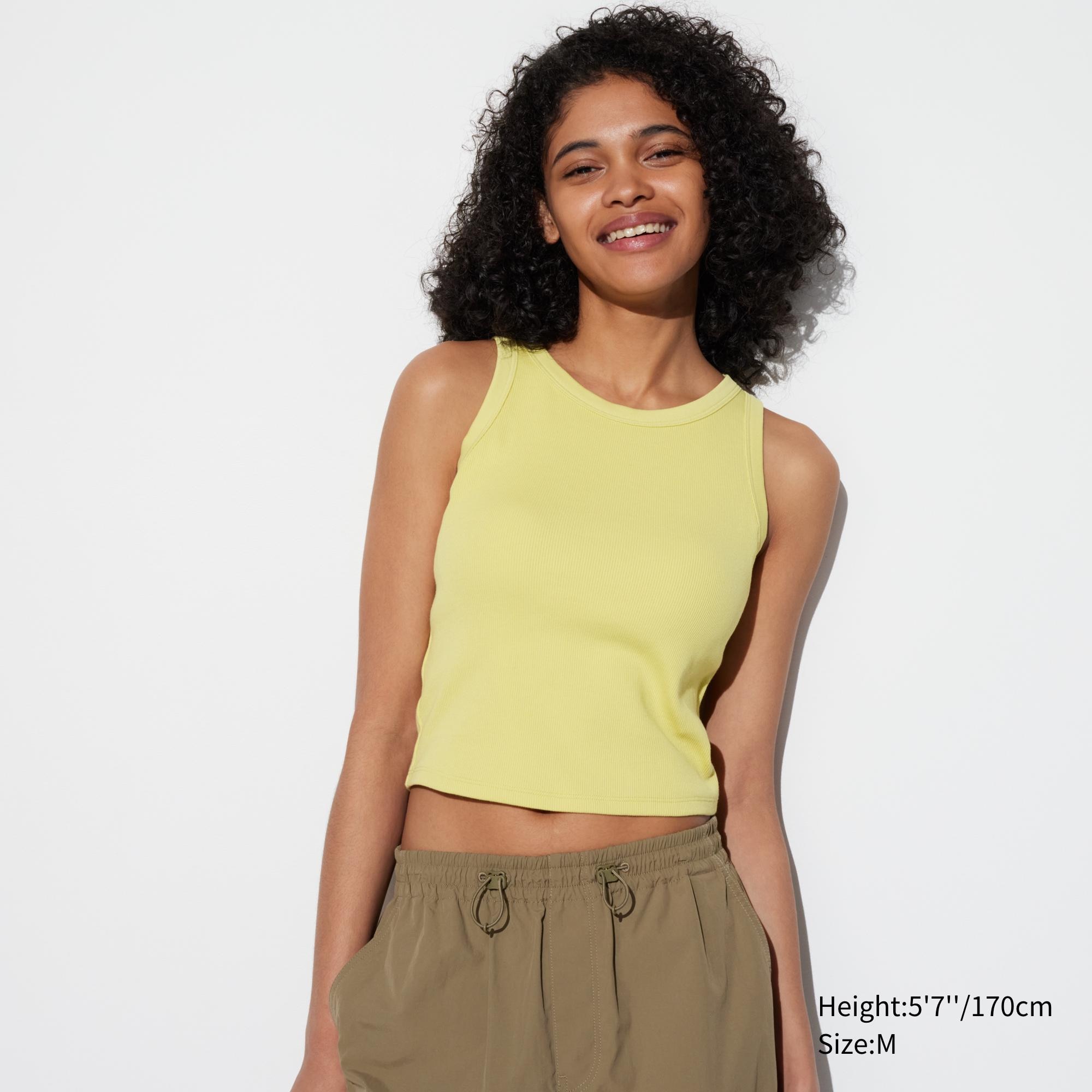 Yellow sales sleeveless shirt