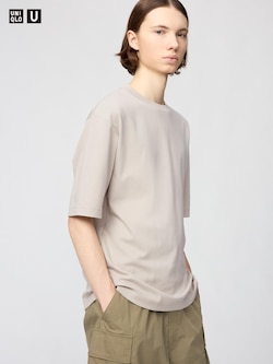AIRism Cotton Oversized Crew Neck T-Shirt