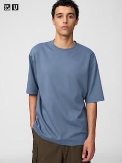 AIRism Cotton Oversized Crew Neck T-Shirt